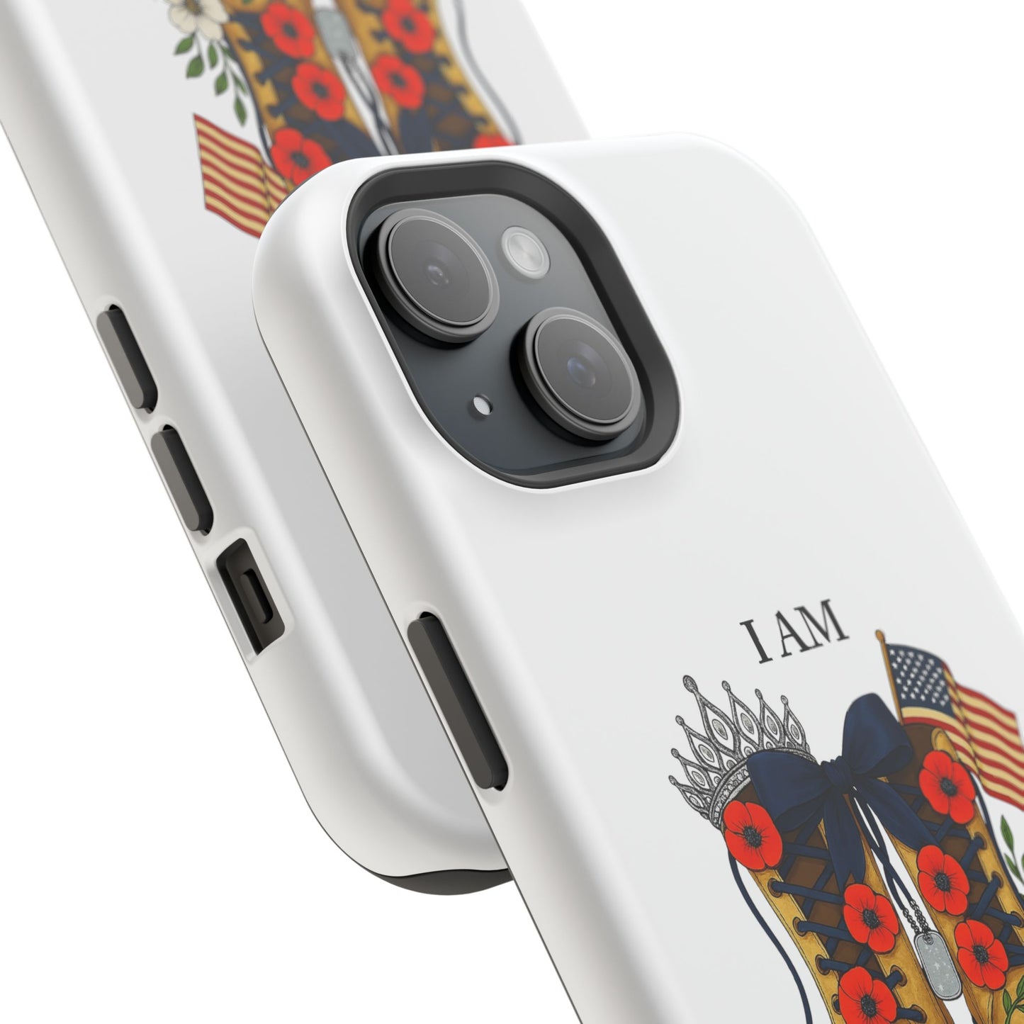 Woman Veteran Patriotic Phone Case Tribute Gift for Military Women who served