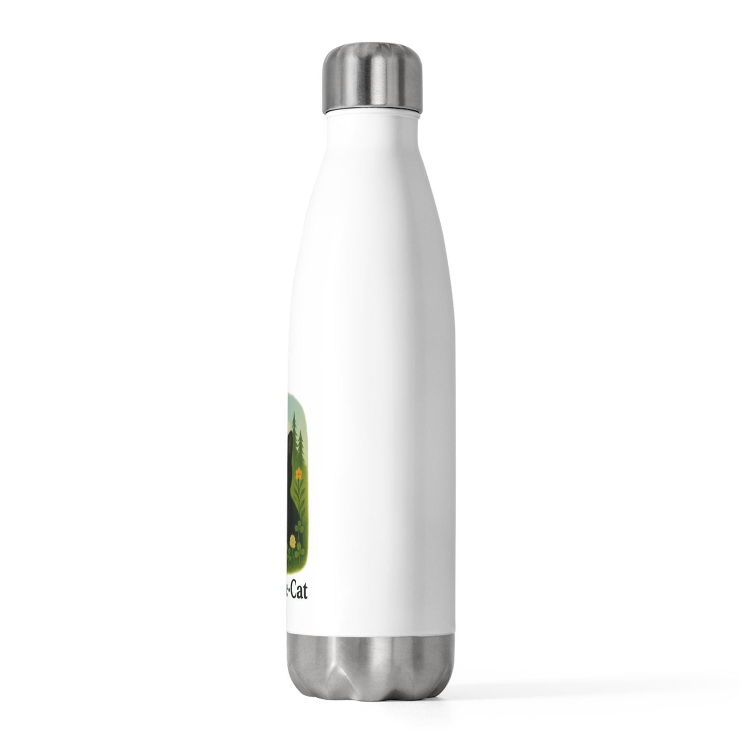 Cat Water Bottle: Insulated Stainless Steel Travel Flask, Pet Lover Gift- JARED THE CAT COLLECTION