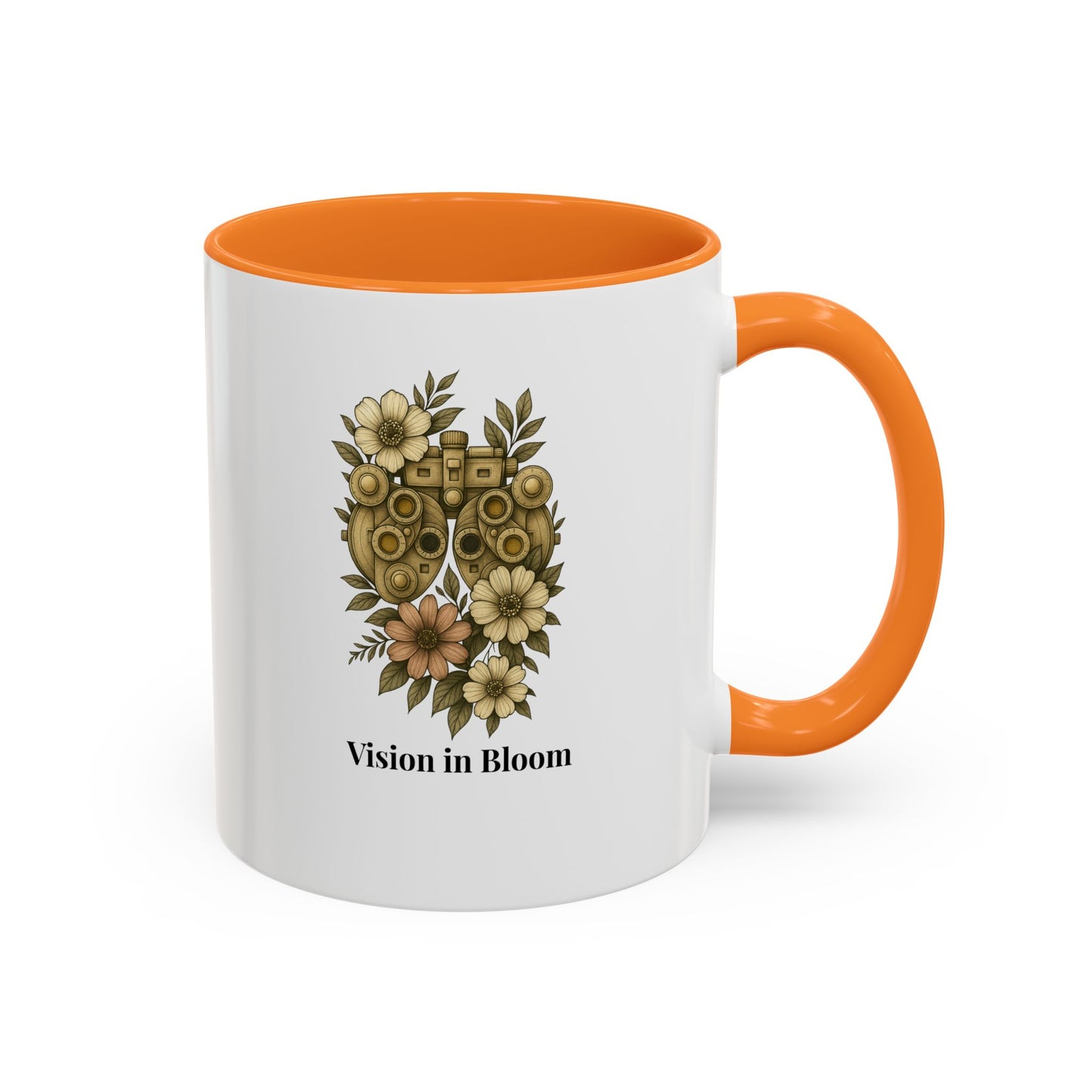 Vision in Bloom Colorful Mug, Eye Health Professional Gift, Optometry & Ophthalmology Gift, 11oz, 15oz