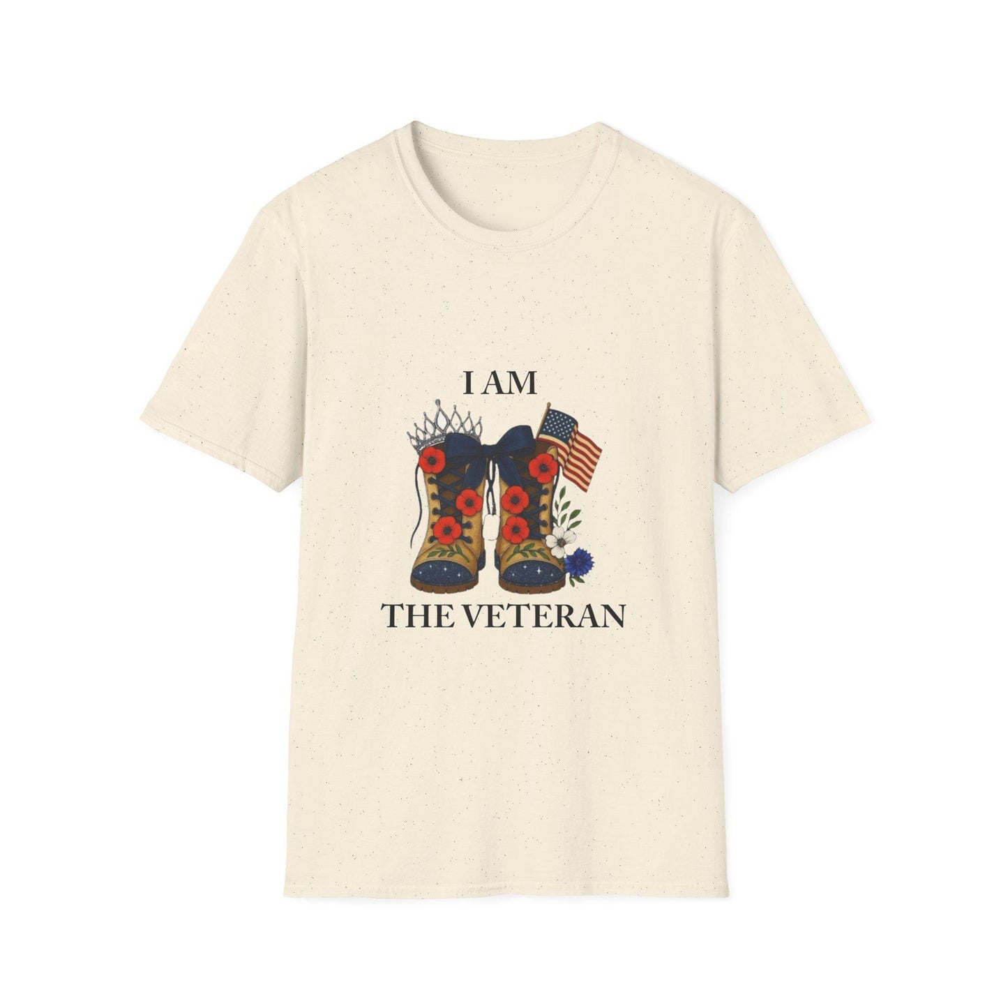 Women veteran cotton t-shirt gift for female service members outfit for everyday wear I am the Veteran collection