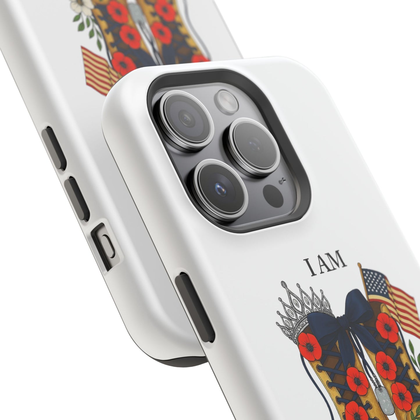 Woman Veteran Patriotic Phone Case Tribute Gift for Military Women who served