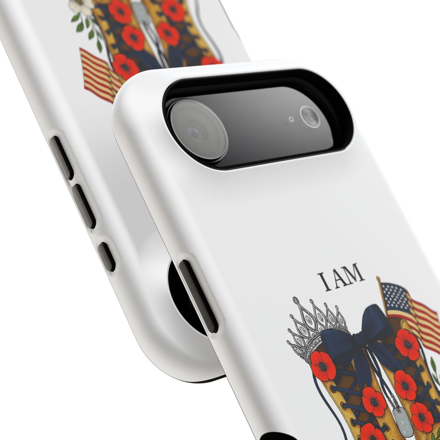 Woman Veteran Patriotic Phone Case Tribute Gift for Military Women who served