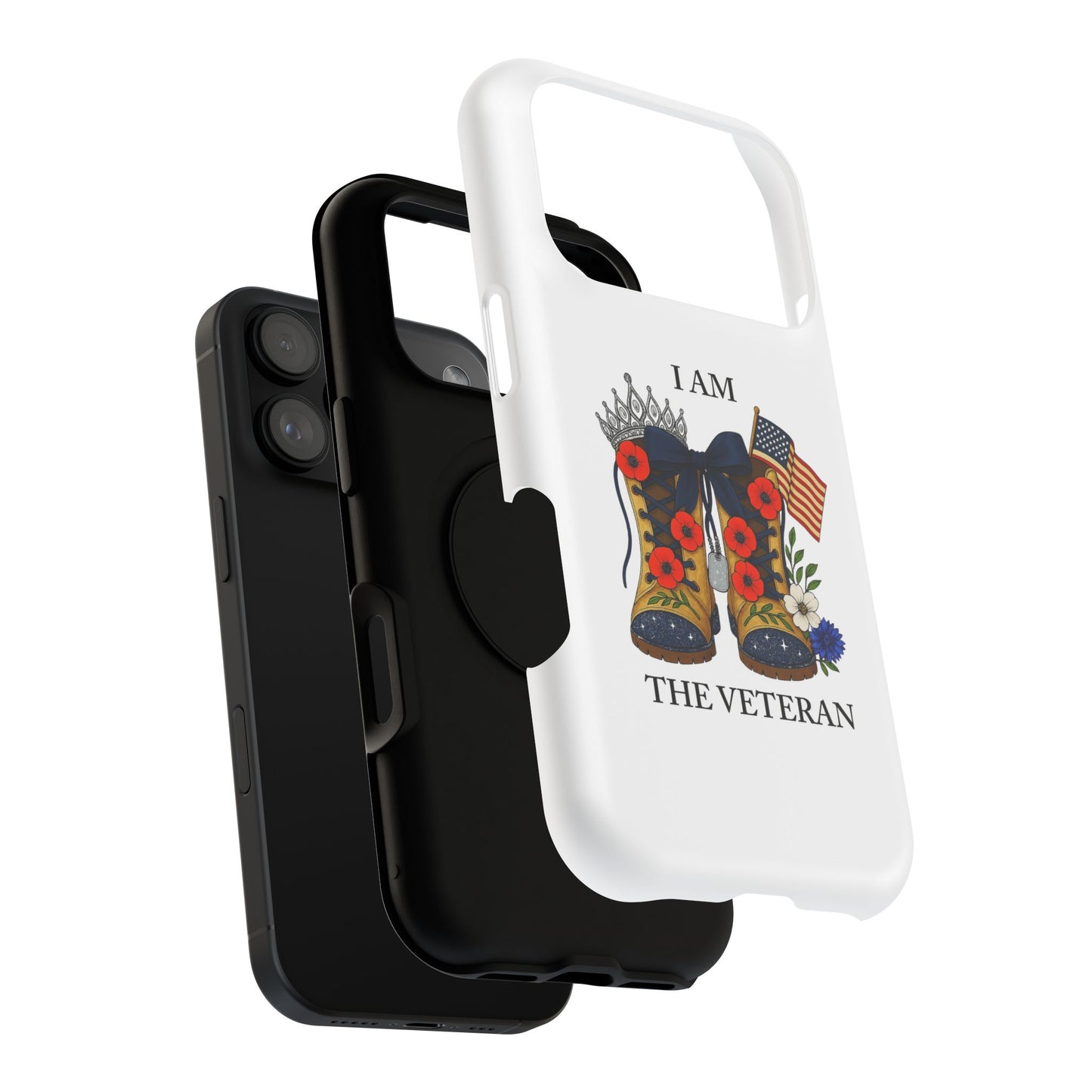 Woman Veteran Patriotic Phone Case Tribute Gift for Military Women who served