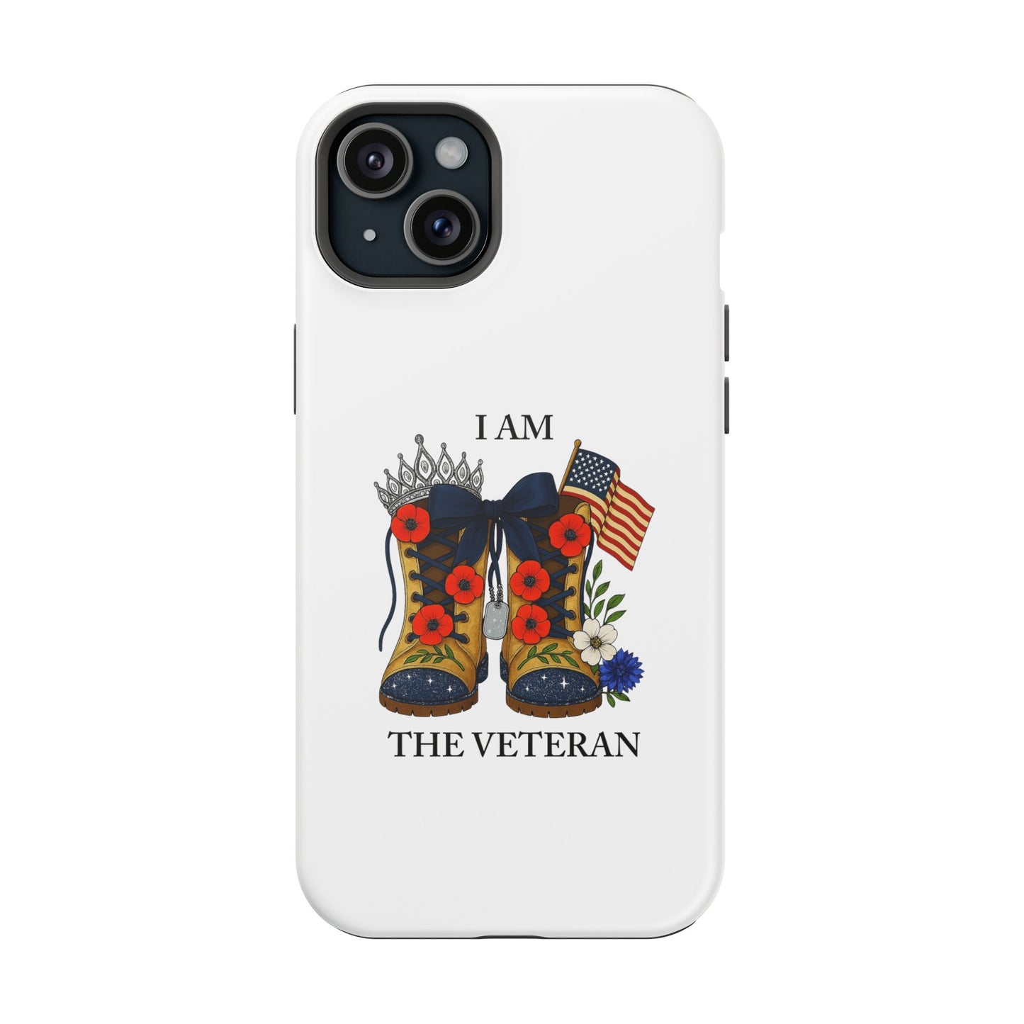 Woman Veteran Patriotic Phone Case Tribute Gift for Military Women who served