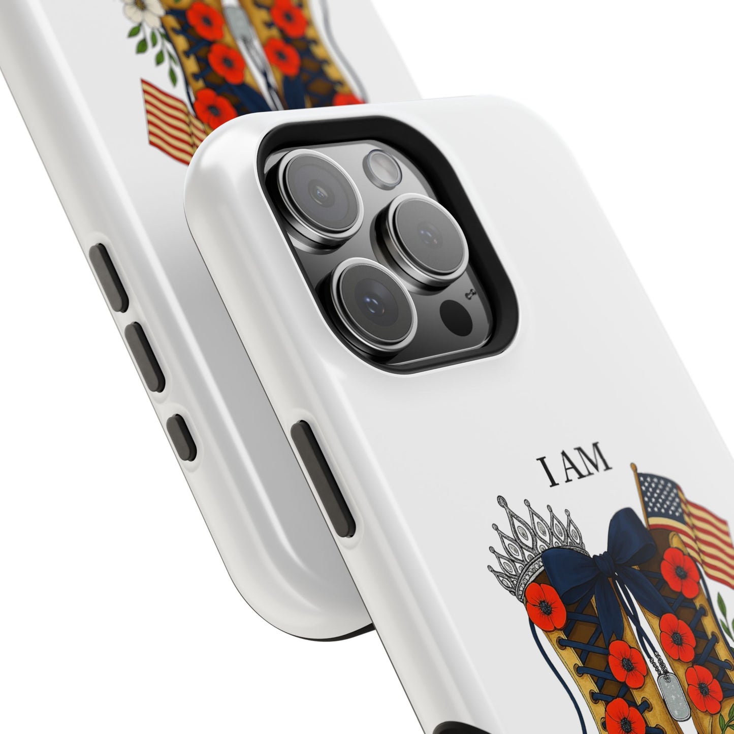 Woman Veteran Patriotic Phone Case Tribute Gift for Military Women who served