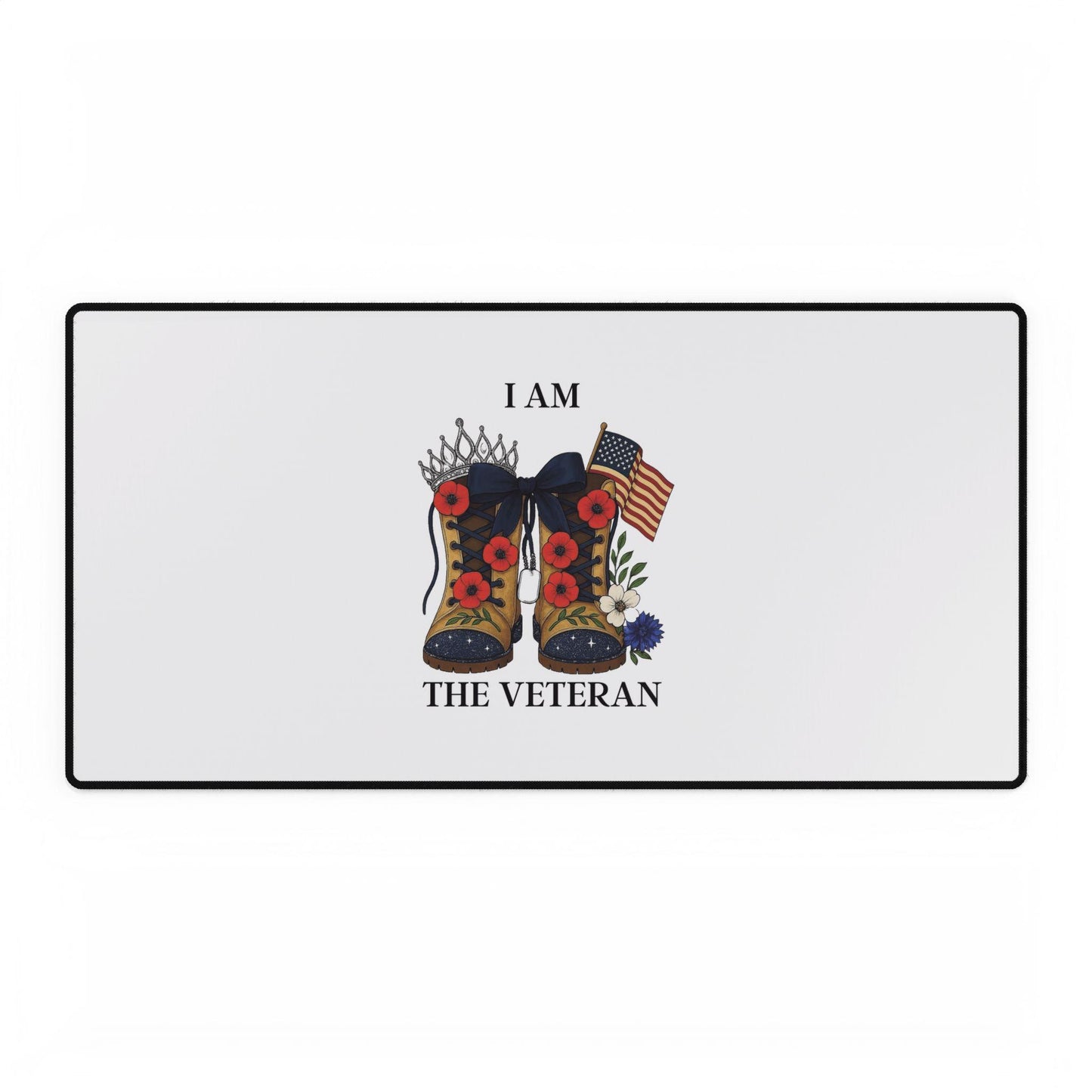 Women Veterans Tribute Desk Mat: Military Office Decor