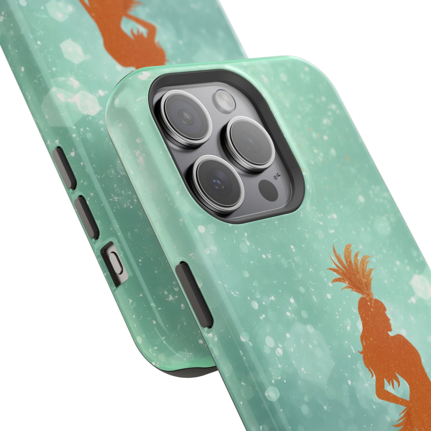 Phone Case, Sparkling Showgirl Silhouette Impact-Resistant Case, Fashion Lovers Gift, Birthday Holiday Glamorous Accessories, Cute Phone