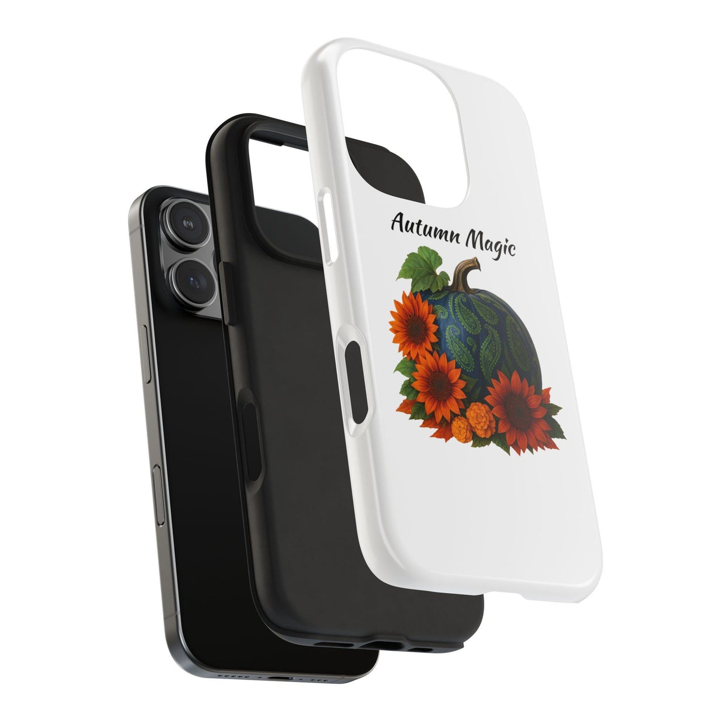 Autumn Floral Phone Case: Lexan Plastic, Shock Absorbent
