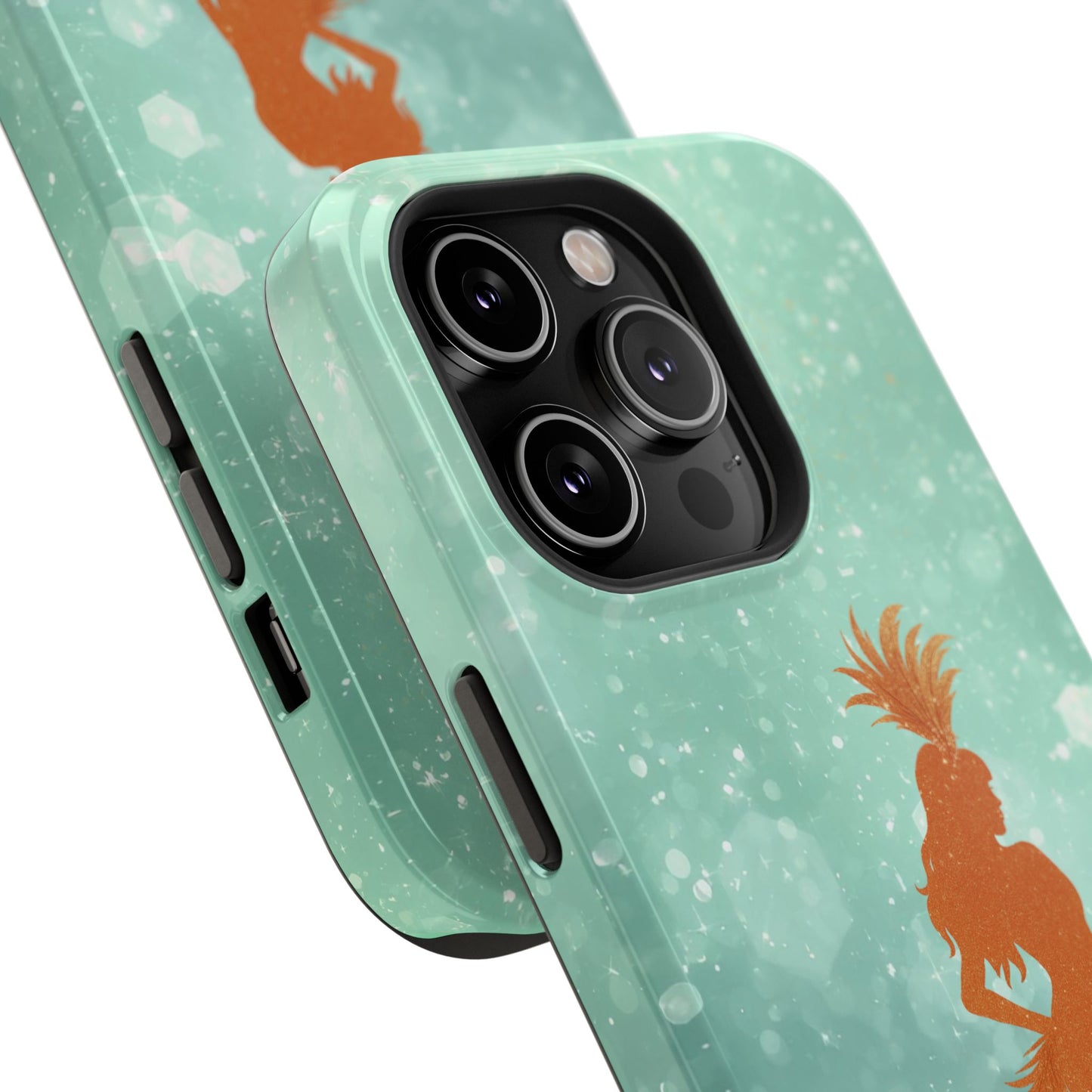 Phone Case, Sparkling Showgirl Silhouette Impact-Resistant Case, Fashion Lovers Gift, Birthday Holiday Glamorous Accessories, Cute Phone