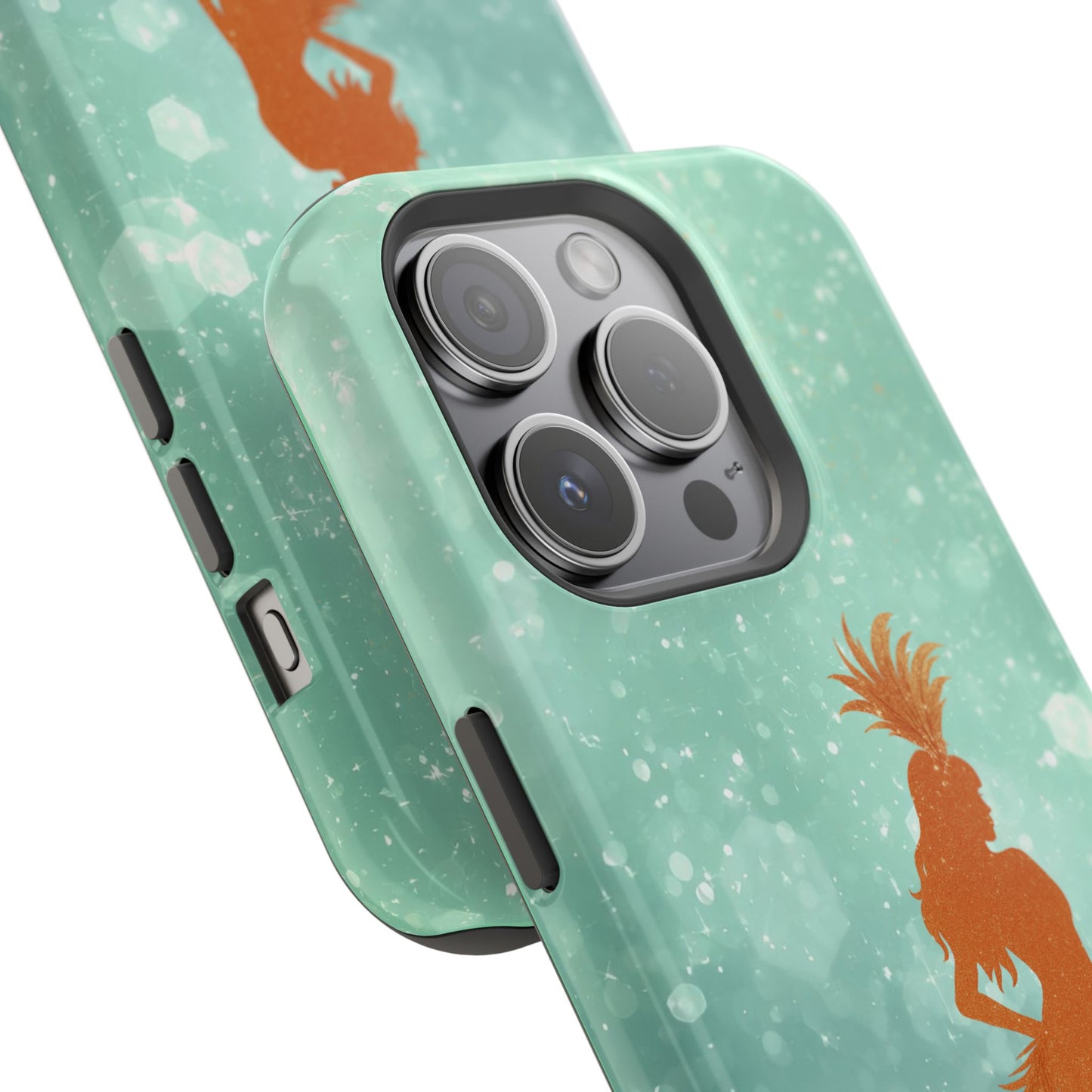 Phone Case, Sparkling Showgirl Silhouette Impact-Resistant Case, Fashion Lovers Gift, Birthday Holiday Glamorous Accessories, Cute Phone