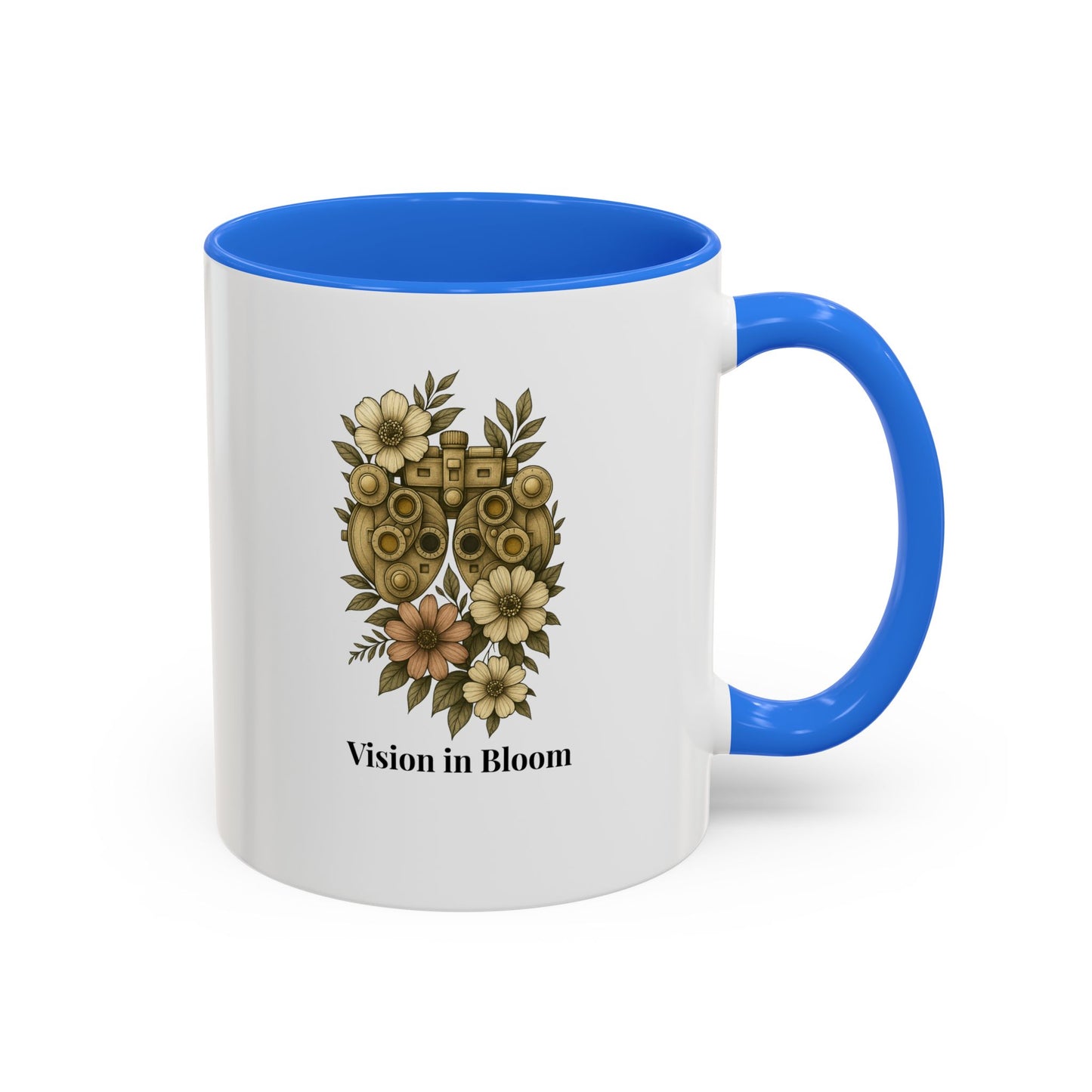 Vision in Bloom Colorful Mug, Eye Health Professional Gift, Optometry & Ophthalmology Gift, 11oz, 15oz