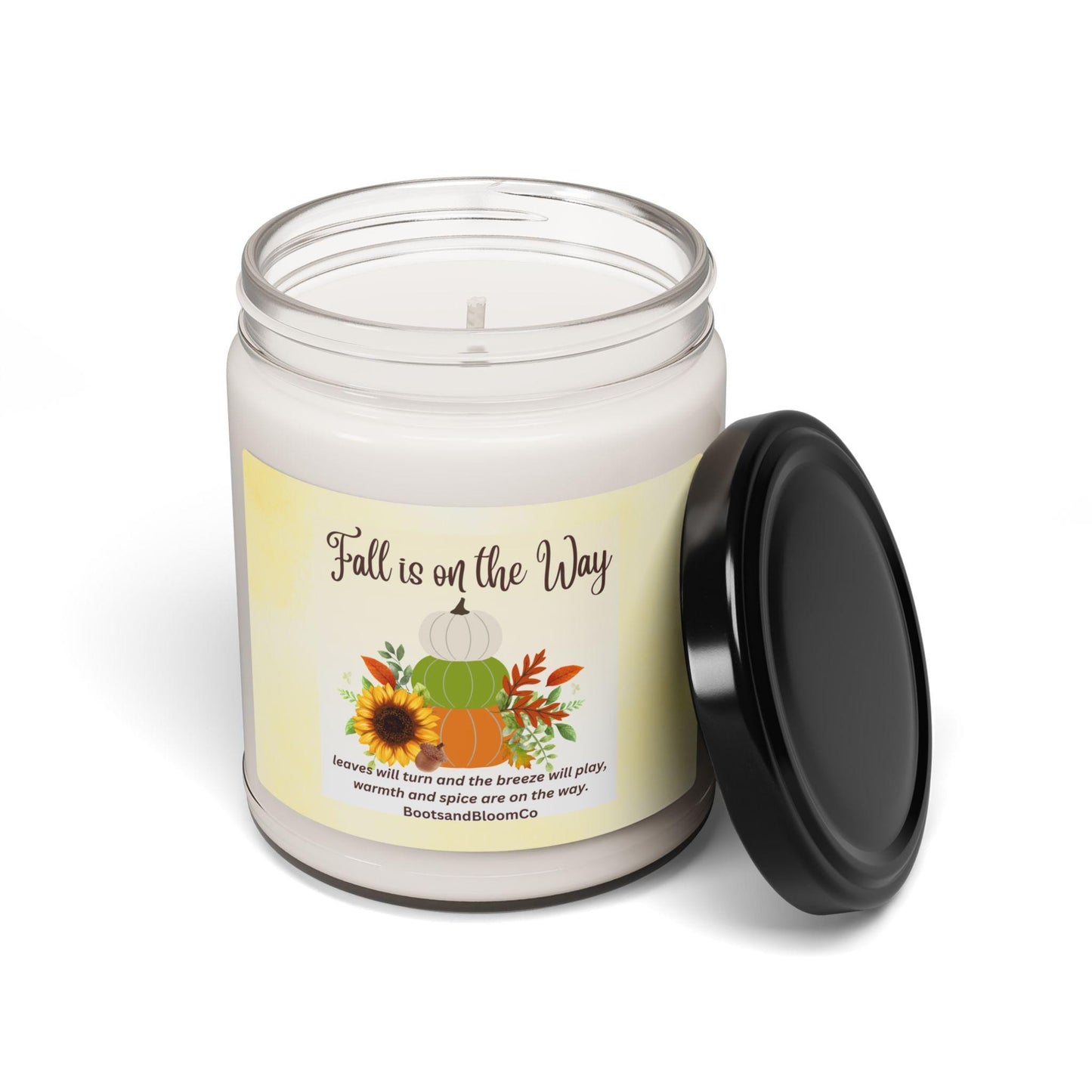 Fall Scented Soy Candle: Autumn Decor, Cozy Home Ambiance