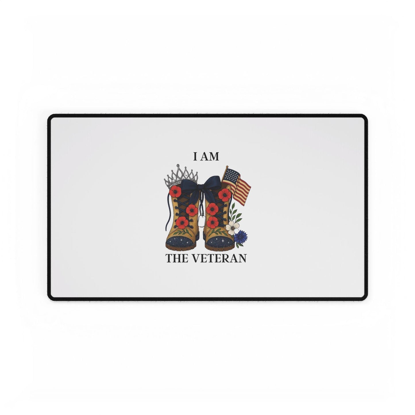 Women Veterans Tribute Desk Mat: Military Office Decor