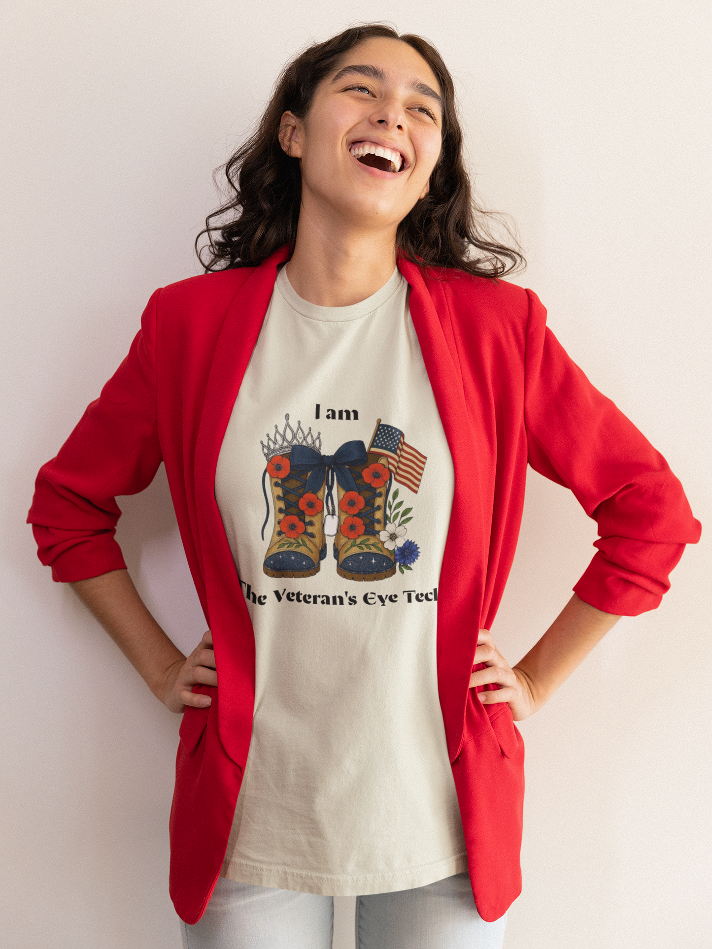 Veteran's Eye Tech Unisex Shirt Gift Idea Eye Health Support Staff that serve Veterans