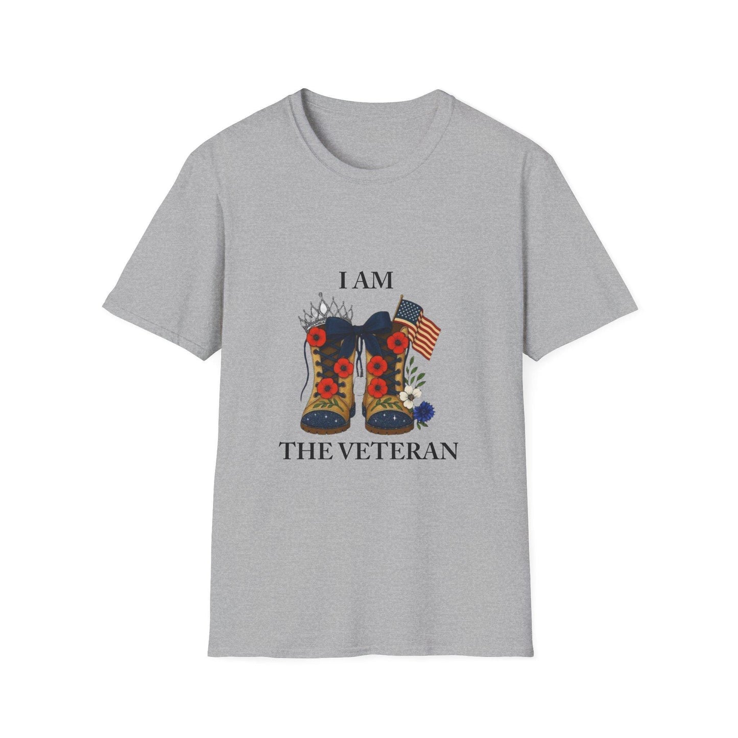 Women veteran cotton t-shirt gift for female service members outfit for everyday wear I am the Veteran collection