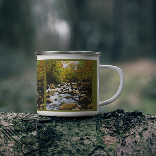 Enamel Camping Mug: Outdoor Adventure, Hiking, Eco-Friendly Gift