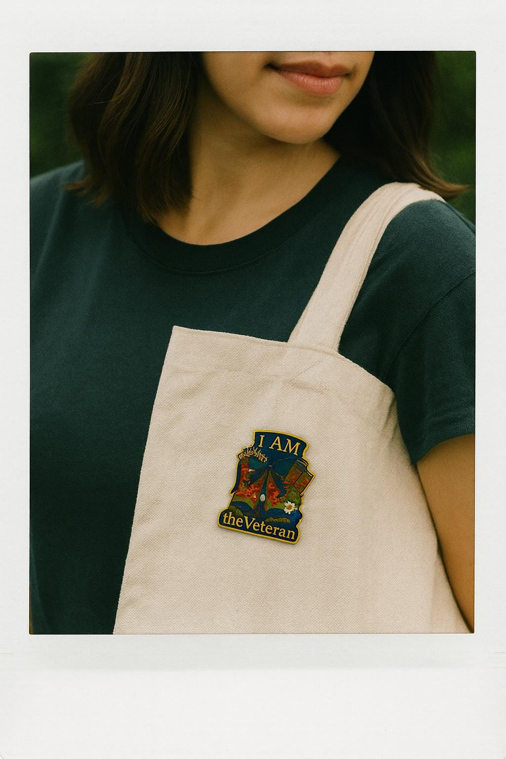 Veteran enamel pin gold plated military boots dog tags and crown gift for female veteran or collector I am the Veteran collection