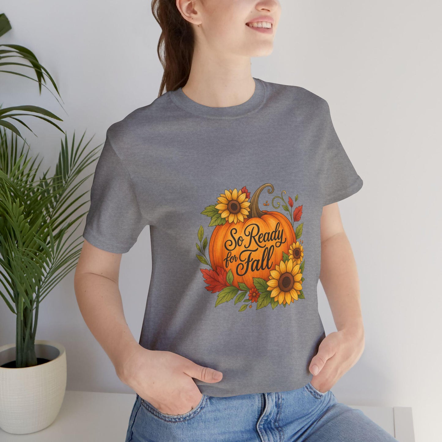 Fall Pumpkin T-Shirt: Unisex Autumn Style Tee