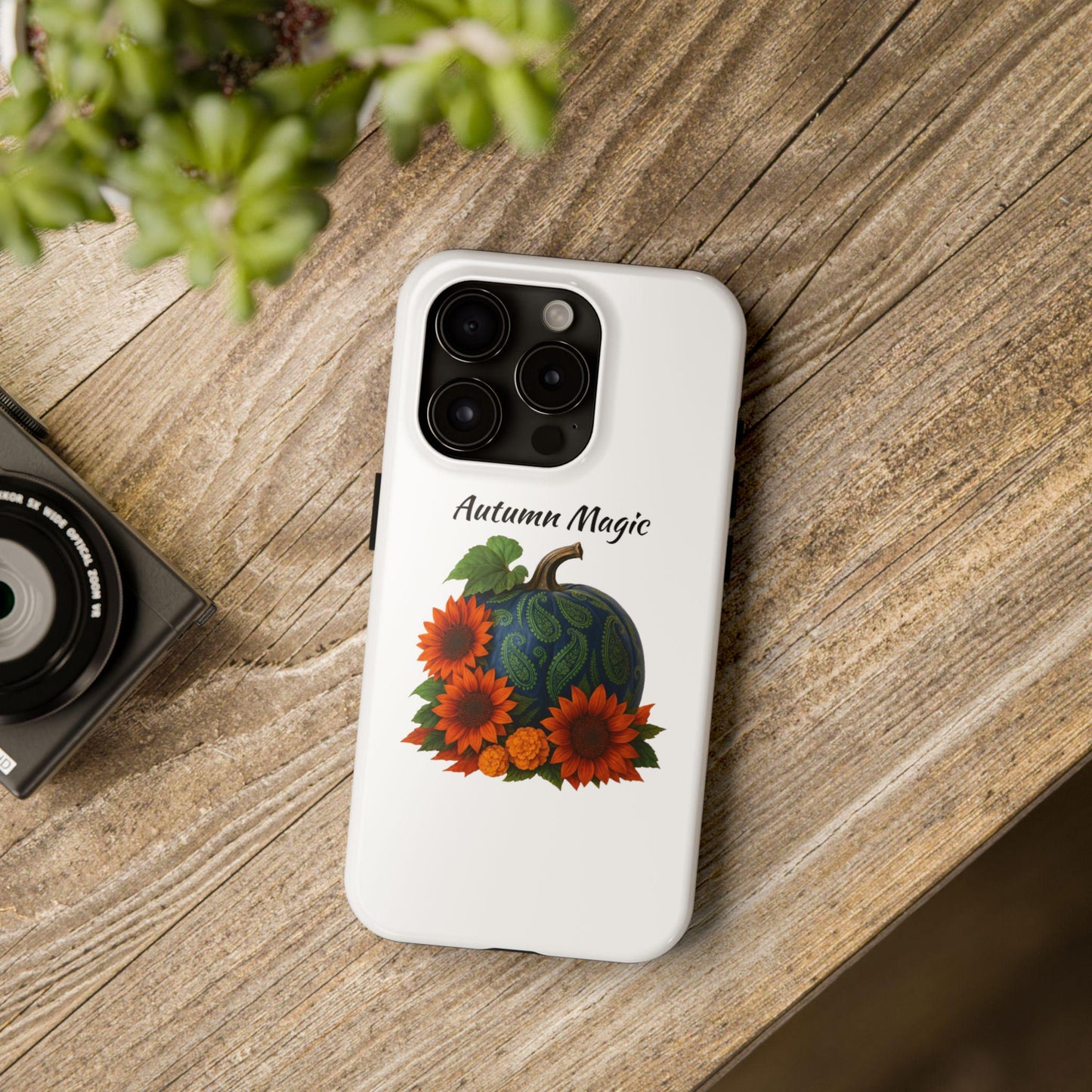 Autumn Floral Phone Case: Lexan Plastic, Shock Absorbent
