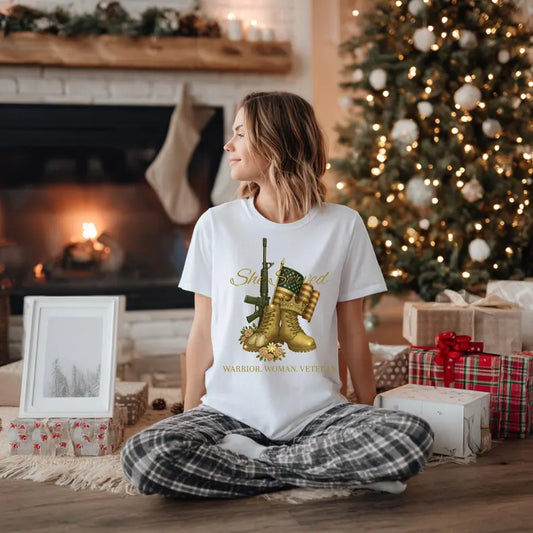 Warrior woman veteran tshirt empowerment outfit gift apparel everyday wear