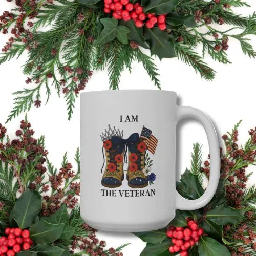 Female Veteran Tribute Mug Patriotic Coffee Cup Gift
